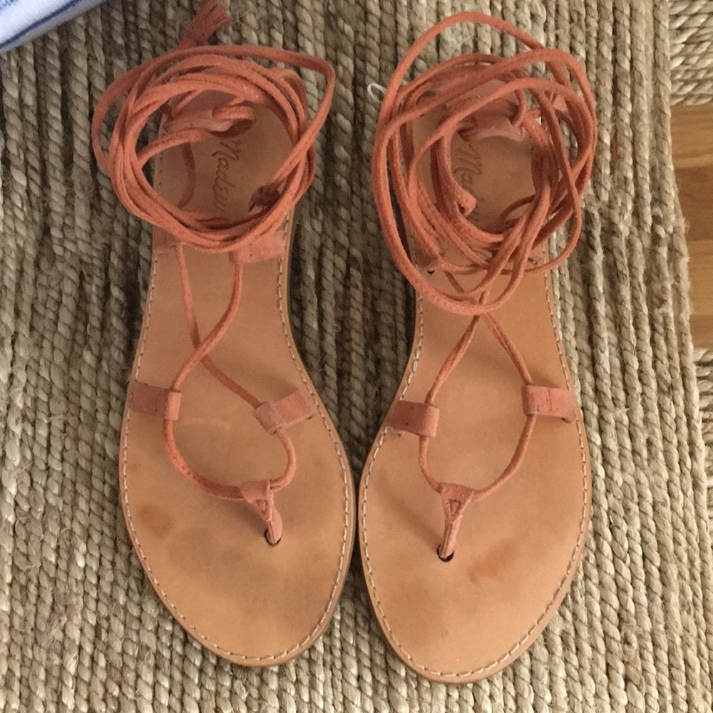 Madewell  Boardwalk Lace-up Sandals- Size 6
